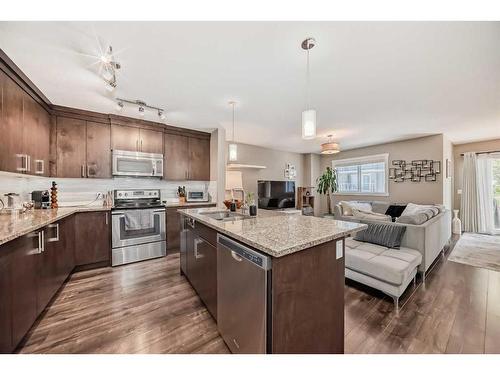 806 Evanston Manor Nw, Calgary, AB - Indoor Photo Showing Kitchen With Stainless Steel Kitchen With Upgraded Kitchen