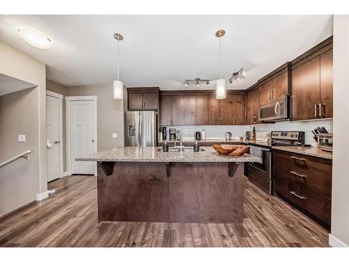 806 Evanston Manor Nw, Calgary, AB - Indoor Photo Showing Kitchen With Stainless Steel Kitchen With Upgraded Kitchen