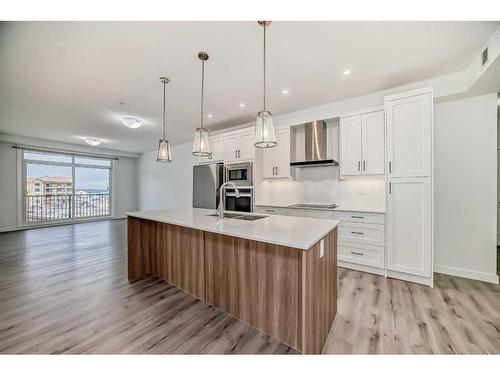 412-30 Sage Hill Nw, Calgary, AB - Indoor Photo Showing Kitchen With Double Sink With Upgraded Kitchen