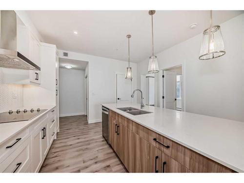 412-30 Sage Hill Nw, Calgary, AB - Indoor Photo Showing Kitchen With Double Sink With Upgraded Kitchen