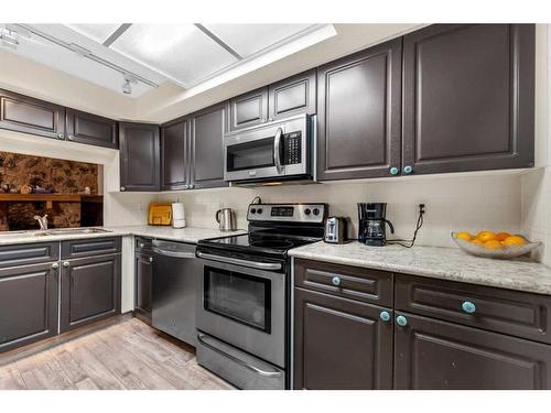 202-1625 14 Avenue Sw, Calgary, AB - Indoor Photo Showing Kitchen With Stainless Steel Kitchen