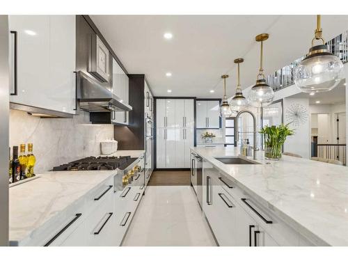 108 Patterson Drive Sw, Calgary, AB - Indoor Photo Showing Kitchen With Upgraded Kitchen