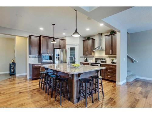 151 Auburn Sound Circle Se, Calgary, AB - Indoor Photo Showing Kitchen With Stainless Steel Kitchen With Upgraded Kitchen