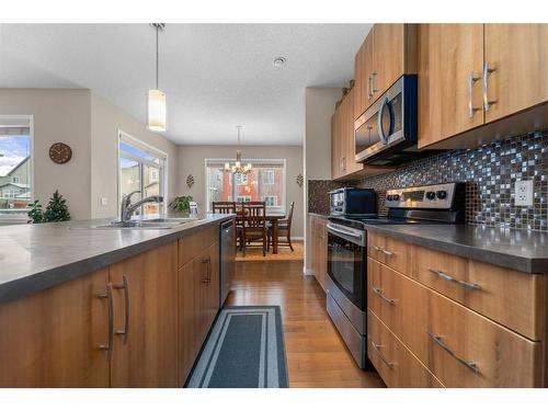 355 Walden Mews Se, Calgary, AB - Indoor Photo Showing Kitchen With Double Sink