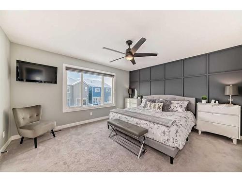 136 Creekstone Square Sw, Calgary, AB - Indoor Photo Showing Bedroom