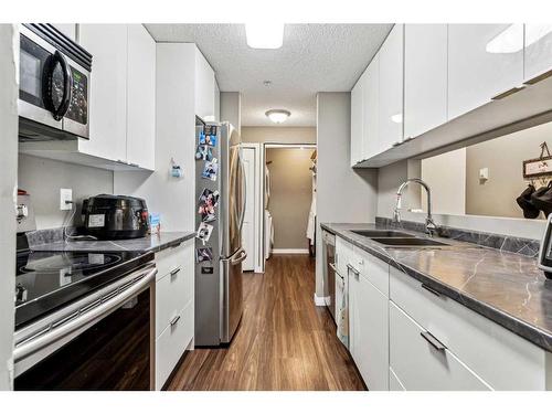 3204-Tuscarora Tuscarora Manor Nw, Calgary, AB - Indoor Photo Showing Kitchen With Stainless Steel Kitchen With Double Sink With Upgraded Kitchen