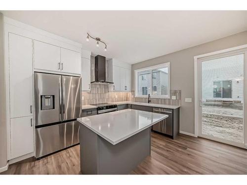 27 Cityline Heath Ne, Calgary, AB - Indoor Photo Showing Kitchen With Stainless Steel Kitchen With Upgraded Kitchen