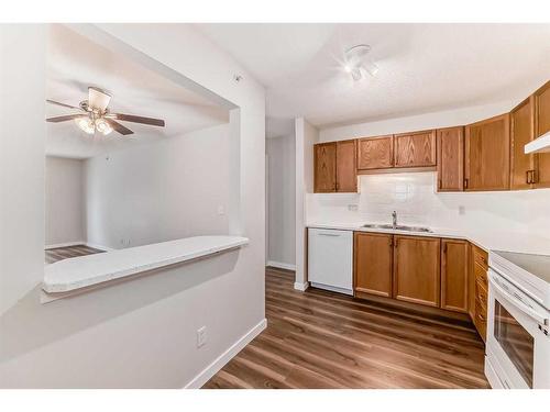 1313-928 Arbour Lake Road Nw, Calgary, AB - Indoor Photo Showing Kitchen With Double Sink