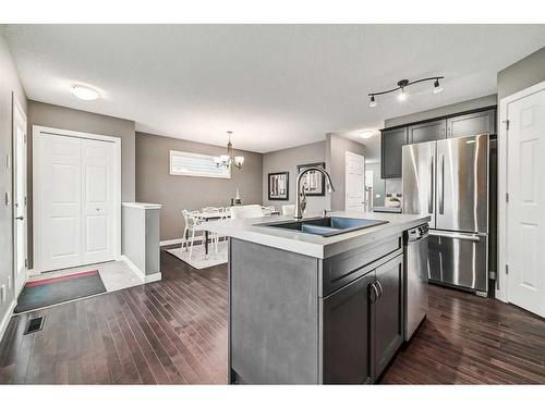 61 Skyview Springs Crescent Ne, Calgary, AB - Indoor Photo Showing Kitchen With Double Sink