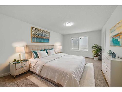 525 Corner Meadows Way Ne, Calgary, AB - Indoor Photo Showing Bedroom