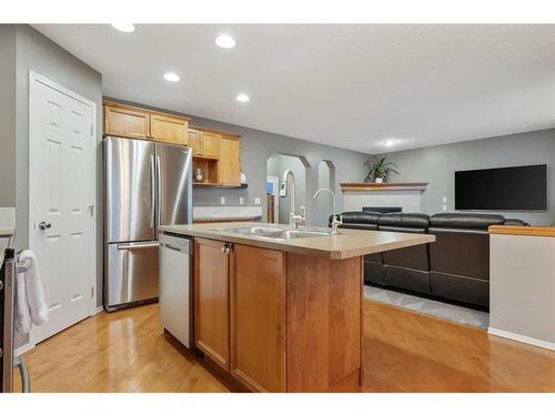 30 Royal Oak Grove Nw, Calgary, AB - Indoor Photo Showing Kitchen With Double Sink