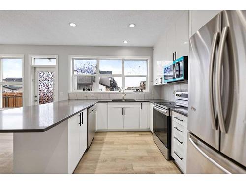 76 Skyview Point Crescent Ne, Calgary, AB - Indoor Photo Showing Kitchen With Stainless Steel Kitchen