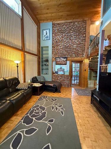 39316 Range Road 273, Rural Lacombe County, AB - Indoor With Fireplace