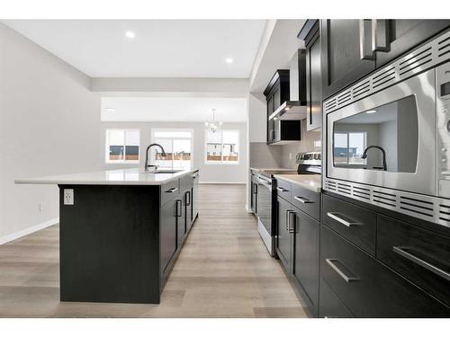 317 Corner Glen Way Ne, Calgary, AB - Indoor Photo Showing Kitchen With Upgraded Kitchen