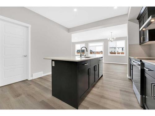 317 Corner Glen Way Ne, Calgary, AB - Indoor Photo Showing Kitchen With Upgraded Kitchen