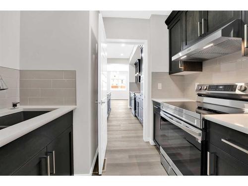 317 Corner Glen Way Ne, Calgary, AB - Indoor Photo Showing Kitchen With Stainless Steel Kitchen With Upgraded Kitchen