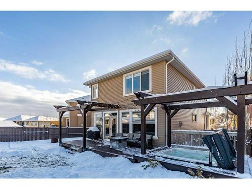 113 Heritage Cove, Cochrane, AB - Outdoor With Deck Patio Veranda