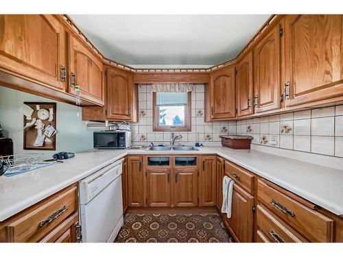 2622 42 Street Se, Calgary, AB - Indoor Photo Showing Kitchen With Double Sink