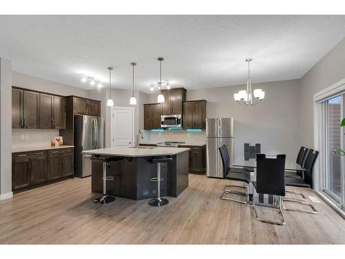 247 Kinniburgh Road, Chestermere, AB - Indoor Photo Showing Kitchen With Stainless Steel Kitchen With Upgraded Kitchen