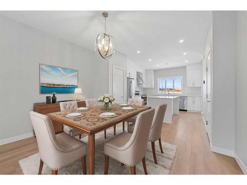 52 Ricardo Ranch Avenue Se, Calgary, AB - Indoor Photo Showing Dining Room