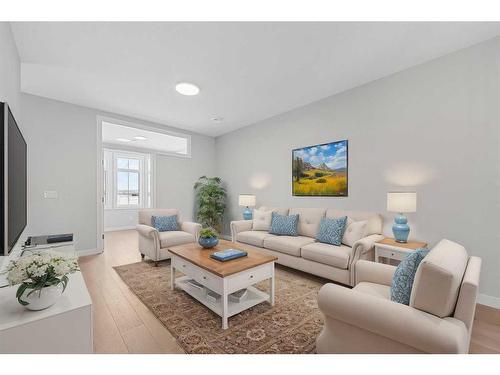 52 Ricardo Ranch Avenue Se, Calgary, AB - Indoor Photo Showing Living Room