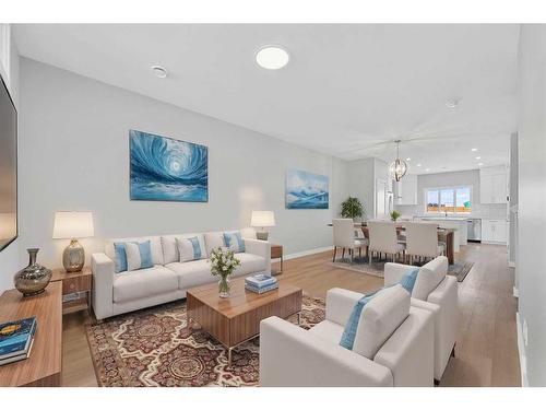 52 Ricardo Ranch Avenue Se, Calgary, AB - Indoor Photo Showing Living Room