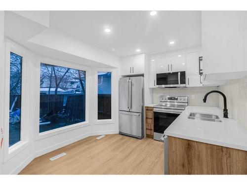 259 Whitehill Place Ne, Calgary, AB - Indoor Photo Showing Kitchen With Double Sink With Upgraded Kitchen