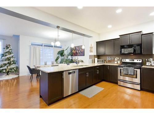 14 Copperstone Drive Se, Calgary, AB - Indoor Photo Showing Kitchen With Stainless Steel Kitchen