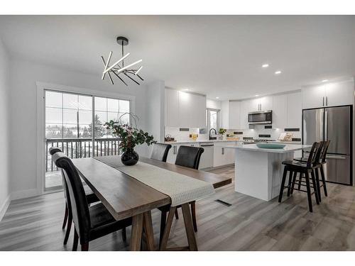 435 Queensland Road Se, Calgary, AB - Indoor Photo Showing Dining Room