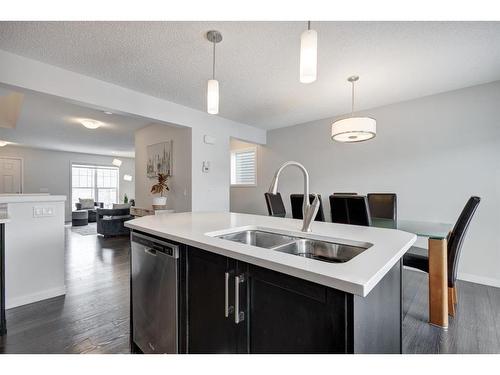 48 Auburn Meadows Boulevard Se, Calgary, AB - Indoor Photo Showing Kitchen With Double Sink