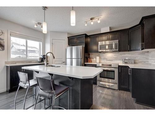 48 Auburn Meadows Boulevard Se, Calgary, AB - Indoor Photo Showing Kitchen With Stainless Steel Kitchen With Upgraded Kitchen