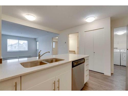 4206-181 Skyview Ranch Manor Ne, Calgary, AB - Indoor Photo Showing Kitchen With Double Sink