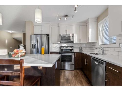 729 Skyview Ranch Grove, Calgary, AB - Indoor Photo Showing Kitchen With Stainless Steel Kitchen With Upgraded Kitchen