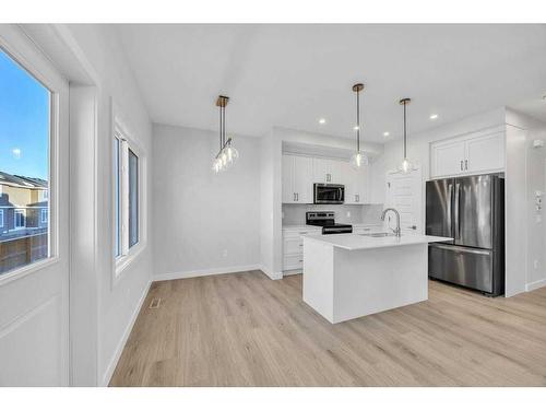 181 Waterford Way, Chestermere, AB - Indoor Photo Showing Kitchen With Upgraded Kitchen