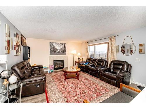 105 Taralea Green Ne, Calgary, AB - Indoor Photo Showing Living Room With Fireplace