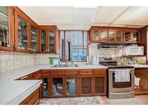 12804 108 Street Nw, Edmonton, AB - Indoor Photo Showing Kitchen With Double Sink