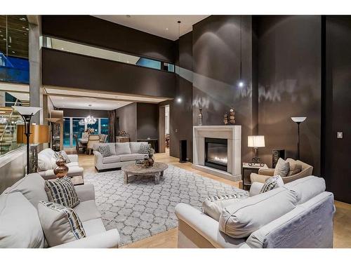 2906 Marquette Street Sw, Calgary, AB - Indoor With Fireplace