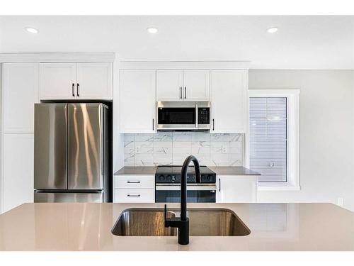 1362 148 Avenue Nw, Calgary, AB - Indoor Photo Showing Kitchen With Stainless Steel Kitchen With Upgraded Kitchen