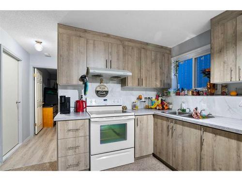 193 Taradale Drive Ne, Calgary, AB - Indoor Photo Showing Kitchen With Double Sink