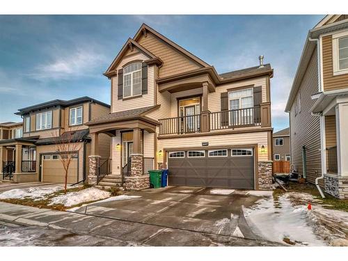 2007 Windbury Crescent Sw, Airdrie, AB - Outdoor With Balcony With Facade