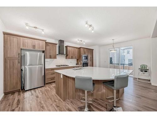 2007 Windbury Crescent Sw, Airdrie, AB - Indoor Photo Showing Kitchen With Stainless Steel Kitchen