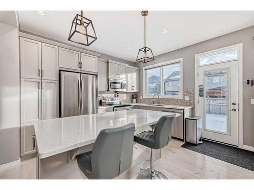 164 Auburn Glen Close Se, Calgary, AB - Indoor Photo Showing Kitchen With Stainless Steel Kitchen With Upgraded Kitchen