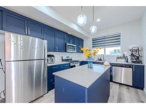 63 Cornerstone Link Ne, Calgary, AB - Indoor Photo Showing Kitchen With Stainless Steel Kitchen