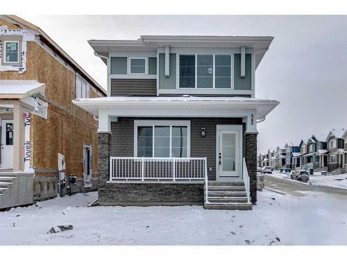 545 Bayview Street Sw, Airdrie, AB - Outdoor With Deck Patio Veranda With Facade