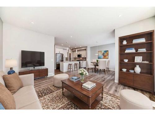 24 Sugarsnap Way Se, Calgary, AB - Indoor Photo Showing Living Room