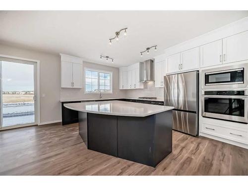 44 Cityline Heath Ne, Calgary, AB - Indoor Photo Showing Kitchen With Stainless Steel Kitchen With Upgraded Kitchen