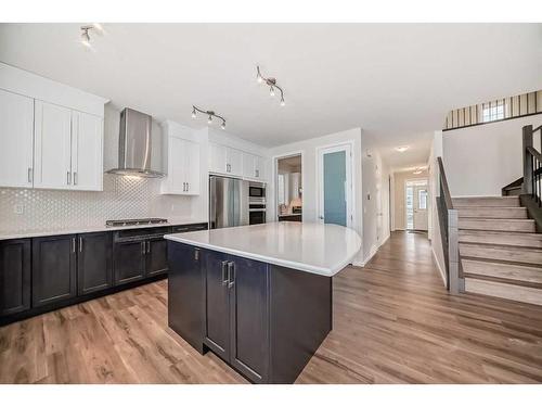 44 Cityline Heath Ne, Calgary, AB - Indoor Photo Showing Kitchen With Stainless Steel Kitchen With Upgraded Kitchen