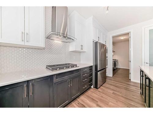 44 Cityline Heath Ne, Calgary, AB - Indoor Photo Showing Kitchen With Stainless Steel Kitchen With Upgraded Kitchen