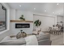 3927 65 Street Nw, Calgary, AB  - Indoor Photo Showing Living Room With Fireplace 