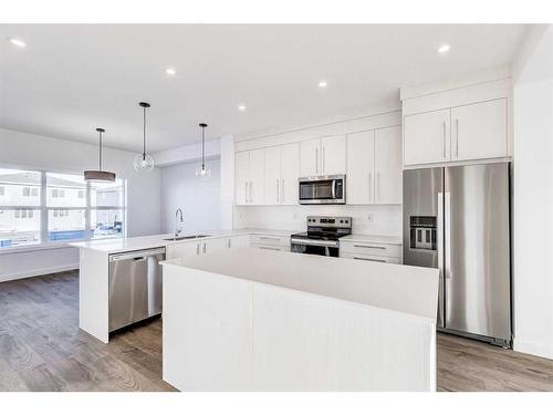 387 Chelsea Parade, Chestermere, AB - Indoor Photo Showing Kitchen With Stainless Steel Kitchen With Upgraded Kitchen